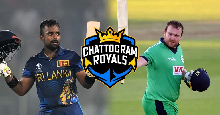 চারিথ আসালাঙ্কা, পল স্টার্লিং, চট্টগ্রাম রয়্যালসের লোগো